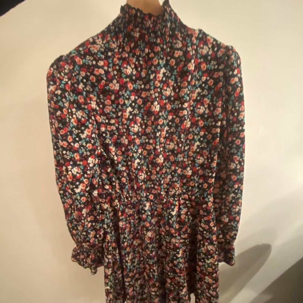 Floral Turtleneck Dress